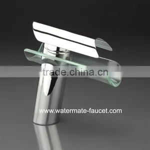 Glass Waterfall Basin Faucet Wasserfall thumbnail-1