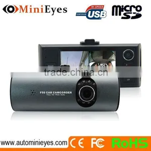 HD 720P Car DVR Recorder Duel Camera + G-Sensor + IR Night Vision + HDMI Out + 2.7 Inches TFT + Motion Detection thumbnail-1