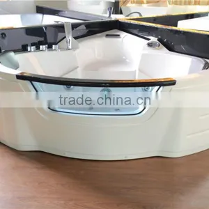 China Bathtub Manufacturer Freestanding Pedestal Tub, Bathtub for Two, Whirlpool Tub Canada thumbnail-1