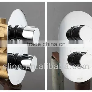 Round Shower Mixer Thermostatic Shower Valve thumbnail-1