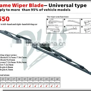 T550 Car Accessories Stainless Steel Windshield Wiper Blade thumbnail-5