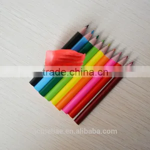 3.5" Triangular Shape Red Wood 3.0mm Color Lead Mini Color Pencil thumbnail-2