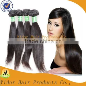 Factory Price Double Drawn Hair Weft 100% Unprocessed Peruvian Straight Hair thumbnail-1