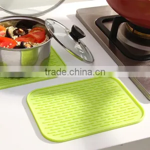 Rectangular Silicone Heat Insulation Dinner Table Mat Cup Mug Dish Coaster thumbnail-2