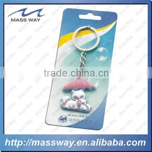 Hot Sale Promotional Lovely Cartoon 3D Custom Soft PVC Keychain thumbnail-5