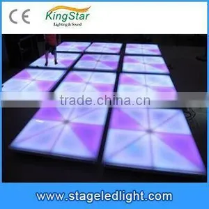 2016 China Cheap Beam Effect DMX 1*1m 3D LED Dance Floor Tile Stage Lighting For Sale Christmas Decorative DJ Disco Party thumbnail-4