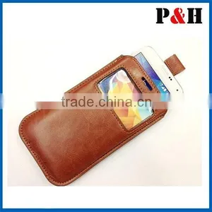 2015 Soft Leather Bag Case for Mobile Phone With Manufacture High Quality thumbnail-2