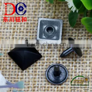 Black Square Shape Alloy Fashion Jeans Rivet for Ciothing Accessory thumbnail-2