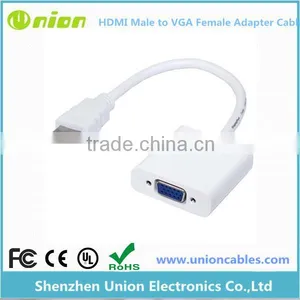 New HDMI Male to VGA Female With Audio HD Video Cable Converter Adapter 1080P thumbnail-1