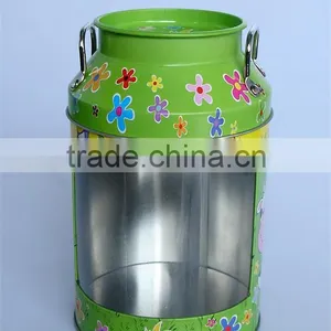 2016 Nice Design Metal Milk Can With Handle Tin Water Bottle thumbnail-1