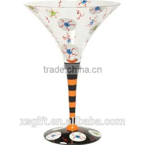 Wholesale Halloween Glass Crafts Wine Glasses Home Decor Cocktail thumbnail-5