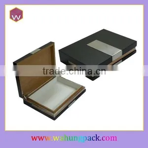 Fashion Wooden Perfume Box Packaging With Aluminum Metal thumbnail-1