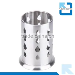 Stainless Steel Chopstick Fork & Kitchen Knife Round Holder/container thumbnail-4