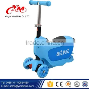 CE Approved 3 Wheel Pedal Kids Self Balancing Scooter / Cheap Kick Scooters for Kid Heavy Duty / Foot Balance Children Scooter thumbnail-6