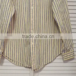 Long Sleeve Casual Cotton Striped Men's Dress Shirt thumbnail-4