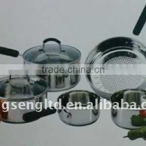 8PCS Stainless Steel Cookware Set thumbnail-1