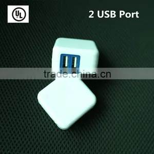 2016 New Design 5V 2A 2 USB Port Travel Adapter USB With Cheap Price thumbnail-4