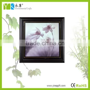 Elegant Wooden Frame Handmade Modern Beautiful Flower Painting thumbnail-2