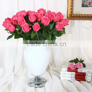Wholesale Rose Flower Artificial Flowers Artificial Wedding Cheap Artificial Red Rose Flower pu Artificial Flower Rose Flower thumbnail-1