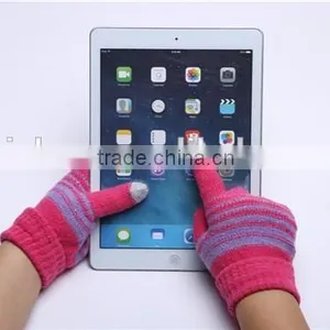 Screen Touch Gloves for Men Women Winter Stripe Gloves Fashion Gloves, 6 Colors thumbnail-1