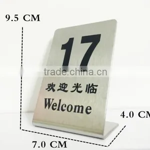 New Design Custom Stainless Steel Table Number Holder Quality Choice Supplier's Choice thumbnail-2