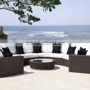 Comfortable Round Shape Wicker Sofa thumbnail-1