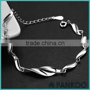 New Designed 2015 S925 Silver Twisty Chain Bracelet thumbnail-2