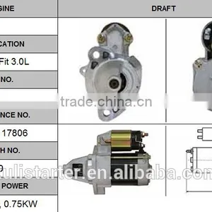 Auto Starter Motor OEM 28100-70030 for 07-09 Fit 3.0L 12V 0.75KW CW 9T Lester17806 thumbnail-1