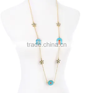 Cheap Wholesale Jewelry 2016 Latest Design Fashion Long Chain Necklace for Summer thumbnail-1