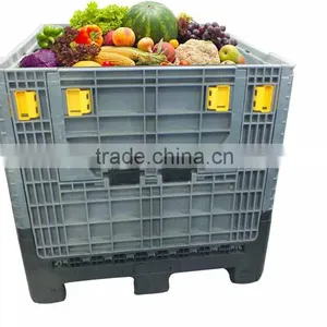 980*1140*1050 1-4T Rigid Foldable Large Logostic Pallet Container/stackable Container thumbnail-6