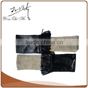 Winter Women Driving Hand Warmer Muff With Leather thumbnail-6