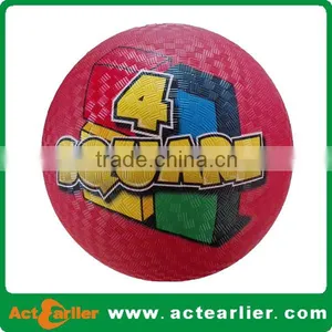 8.5 Inch Inflatable Rubber Playground Bouncing Balls for Kids thumbnail-1