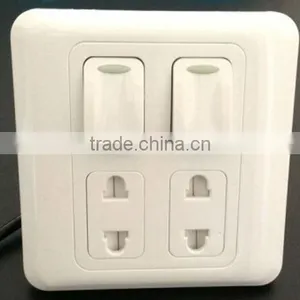 BS Manufacturer Wall Socket 2gang With 2 Gang Socket thumbnail-1