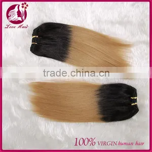 Best Selling 12 14 16 18 Virgin Indian Hair Weaving Colored Two Tone Hair Weave for Black Women thumbnail-2