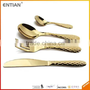 PVD Coating Gold Color Cutlery, Stainless Steel Flatware 18/10, Flatware thumbnail-3
