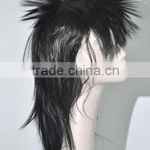 Black Straight Wig With Cock Synthetic Festival Wigs N342 thumbnail-2