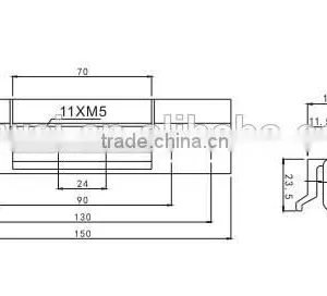 Different Types of Hinges Aluminum Window Parts Door Hinge for Euro Groove thumbnail-2