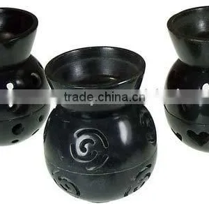 Black Mini & Cute Aroma Oil Burner thumbnail-1