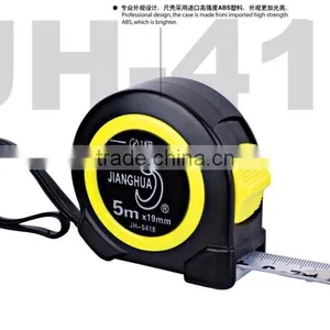 ''5/8Black PVC Co-molded Yellow ABS Case Hotsale Soft Grip High Quality Measuring Tape With Metric thumbnail-1