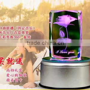 Wedding Gift Popular K9 Crystal Gift Souvenir Gift Crystal Cube thumbnail-5