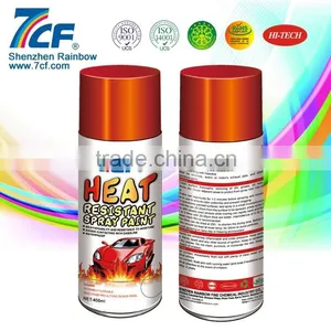 2015 High Quality Shenzhen Rainbow Fine Chemical Brand 7CF 400ml Acrylic 600 Centigrade High Heat Resistant Spray Paint thumbnail-1