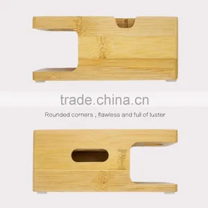 For Apple Watch and Smartphone Wood Multiple Mobile Phone Holder thumbnail-4