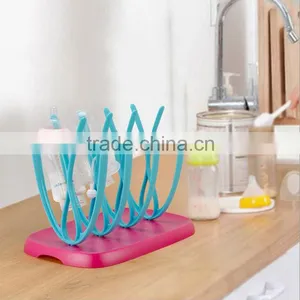 Wholesale 2015 BPA Free Plastic Folding Baby Bottle Drying Rack thumbnail-3