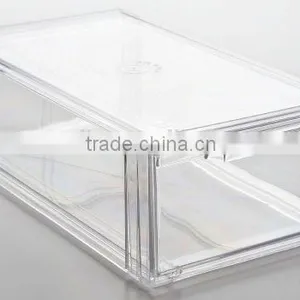 Customize Good Looking Clear Acrylic Shoe Box Factory Whole Sale thumbnail-1