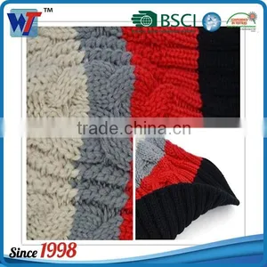 Korean Colorful Lovely Knitted Slouchy Beanie Cap With Pom Pom thumbnail-6