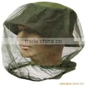 High Quality Green Color Polyester Mesh Head Mosquito Net Hat thumbnail-4