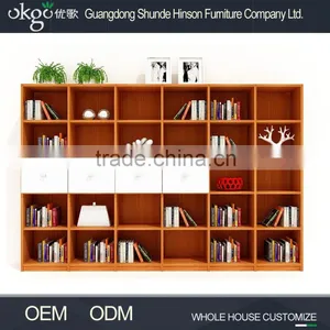 Top Quality Buy Bookshelf Online, Living Room Bookcases, Cherry Wood Bookcase thumbnail-1