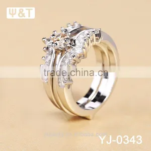 Jingli Jewelry Diamond Wedding Ring Set (YJ-343) thumbnail-5