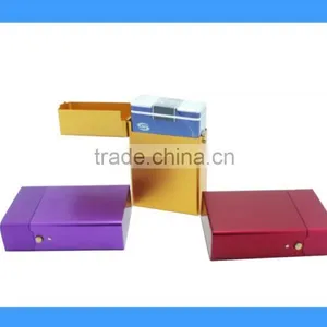 DCP005087 Good Quality Brushed Cheap Side Open Aluminum Cigarette Case, Aluminum Cigarette Box thumbnail-1