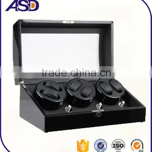 High Quality Wooden Automatic 4+7 Watch Winders With Compartments for 11 Watches thumbnail-1